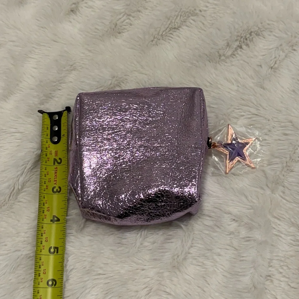 MAC Cosmetics Purple Metallic Makeup Bag